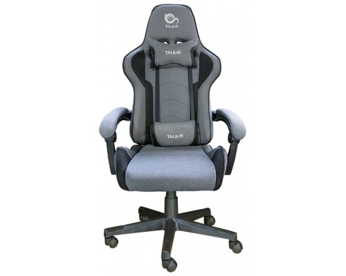 Talius silla Hornet gaming negra/gris, tela transpirable, butterfly, base y ruedas nylon, pistón C4