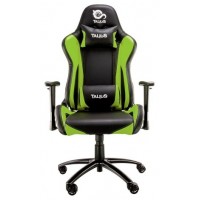 Talius silla Lizard V2 gaming black/Green 2D, butterfly, base metal, ruedas 60mm nylon, gas clase 4