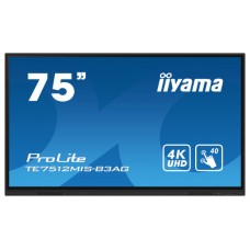 iiyama TE7512MIS-B3AG pantalla de señalización Diseño de quiosco 190,5 cm (75") LCD Wifi 400 cd / m² 4K Ultra HD Negro Pantalla táctil Procesador incorporado Android 11 24/7 (Espera 4 dias)