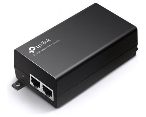 TP-LINK PoE+ Injector Adapter. 1× Gigabit PoE Port, 1× Gigabit Non-PoE Port.