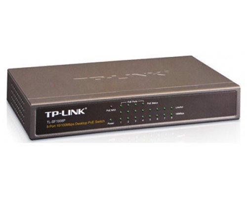 TP-LINK TL-SF1008P Switch 8x10/100Mbps 4xPoE Metal