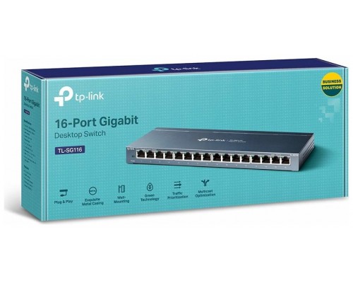 Switch Semigestionable Tp-link Tl-sg116e 16p Giga