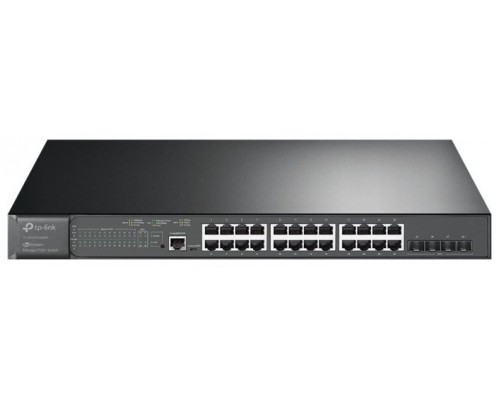 TP-LINK JetStream  24-Port Gigabit and 4-Port 10GE SFP+ L2+ Managed Switch with 24-Port PoE+