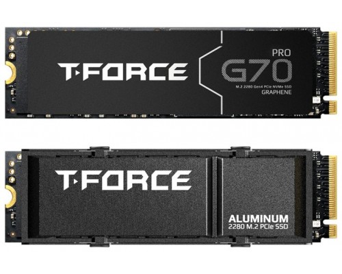 SSD TEAMGROUP T-FORCE GAMING M.2-2280 PCI-E GEN4X4 G70 PRO 2TB CON DIS. DE CALOR