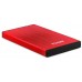 CAJA EXTERNA 2.5 TOOQ 95 MM SATA USB 3.0/3.1 GEN1 ROJA