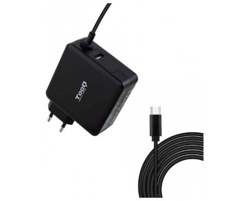 CARGADOR PORTATIL USB-C TOOQ PD3.0 90W NEGRO