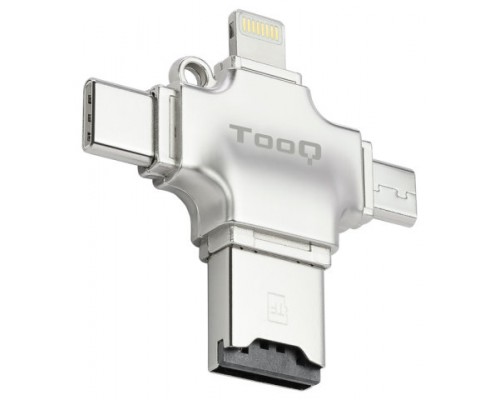 TooQ TQR-4001 lector de tarjeta USB Type-A/USB Type-C/Micro-USB/Lightning Plata (Espera 4 dias)