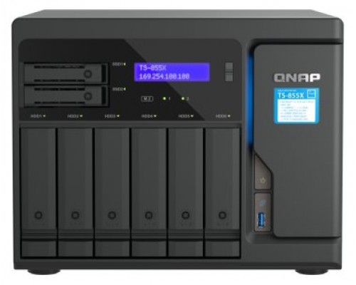 QNAP TS-855X-8G NAS 6+2 Bay 2x2.5GbE 4xUSB