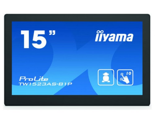 (ULTS.UDS.) PANEL PC IIYAMA 15.6" TACTIL 10P / ANDROID 8.1 / 1920X1080 / 385CD/ 1000:1/ POE / WIFI / MM / BT 4.0 / MICRO-SD SLOT (TW1523AC-B1P) (Espera 4 dias)