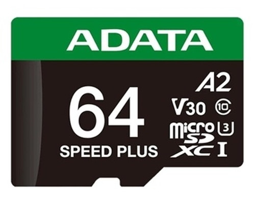 ADATA Speed Plus microSDXC UHS-I 64GB U3 V30 A2 ADATA Speed Plus microSDXC UHS-I 64GB U3 V30 A2