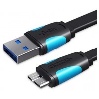 CABLE MICRO USB A USB-A 3.0 M-M 0.25 M NEGRO VENTION (Espera 4 dias)