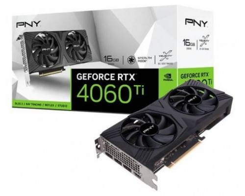 VGA GEFORCE PNY RTX4060 TI VERTO DUAL FAN DLSS 3 16GB GDDR6 (Espera 4 dias)