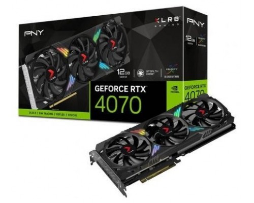 TARJETA GRAFICA PNY GEFORCE RTX 4070 12GB XLR8 GAMING VERTO DLSS 3