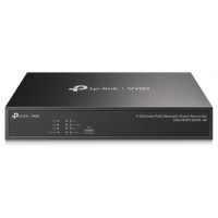 NVR VIGI TP-LINK VIGI NVR1104H-4P 4CANALES 4xPOE+ 1xHDD 2x USB 1xHDMI 1xVGA (Espera 4 dias)