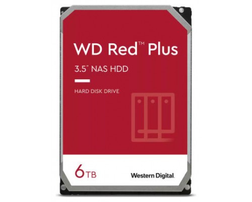 HDD WD 3.5" 6TB 5400RPM SATA3 RED PLUS (Espera 4 dias)