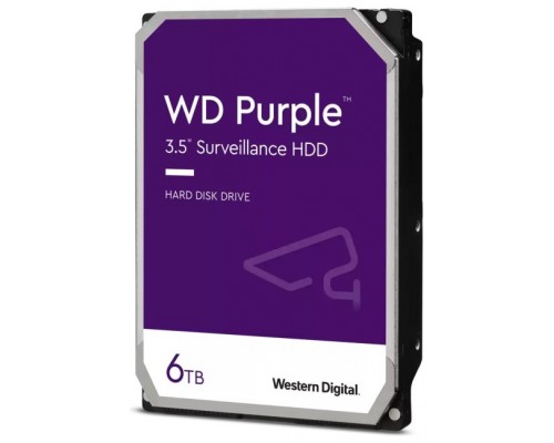 HDD WD 3.5" 6TB 5400RPM SATA3 PURPLE (Espera 4 dias)