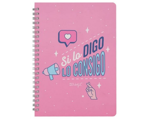 LIBRETA PEQUEÑA - SI LO DIGO, LO CONSIGO MR WONDERFUL WOA11057ES (Espera 4 dias)