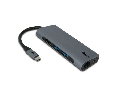 HUB 7 PUERTOS USB-C WONDERDOCK7 GRIS NGS (Espera 4 dias)