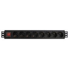 WP WPN-PDU-G01-08 unidad de distribución de energía (PDU) 1.5U Negro 8 salidas AC (Espera 4 dias)