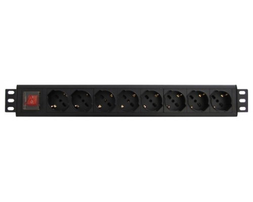 WP WPN-PDU-G01-08 unidad de distribución de energía (PDU) 1.5U Negro 8 salidas AC (Espera 4 dias)