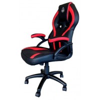 Silla Gamer Keep Out Xs200 Negra Con Detalle Rojo