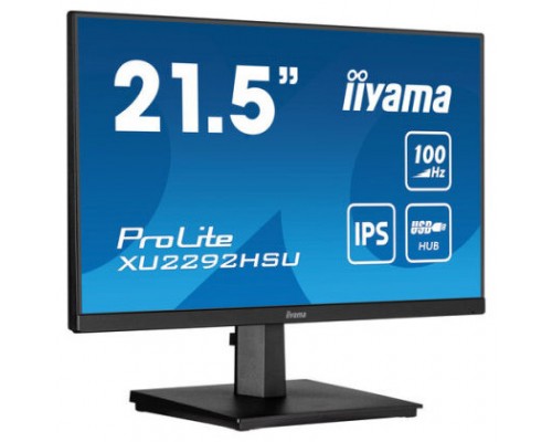 MONITOR IIYAMA 21.5"/1920 x 1080/100Hz /2.1MPX/250CD/FHD/16:9/HDMI/IPSLED/NEGRO (Espera 4 dias)