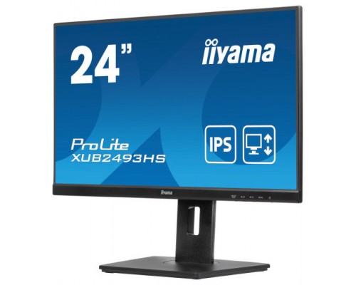 MONITOR IIYAMA 23,8" XU2493HS-B5, FHD, IPS, 75HZ, 4 MS, HDMI, DISPLAY PORT 100HZ, PROLITE (Espera 4 dias)