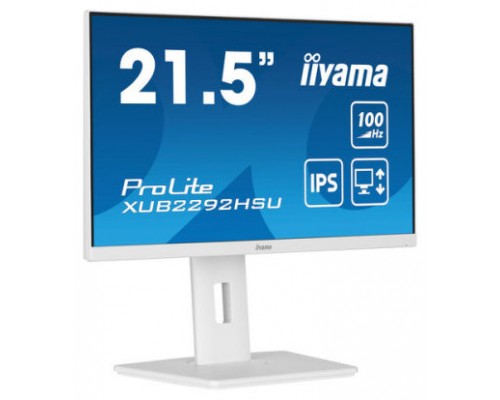 MONITOR IIYAMA 21.5"/1920 x 1080/100Hz /2.1MPX/250CD/FHD/16:9/HDMI/IPSLED/BLANCO (Espera 4 dias)