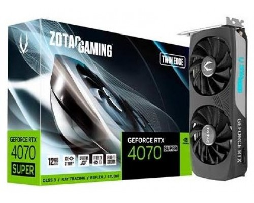 Zotac ZT-D40720E-10M tarjeta gráfica NVIDIA GeForce RTX 4070 SUPER 12 GB GDDR6X (Espera 4 dias)