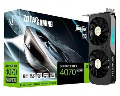 TARJETA GRAFICA ZOTAC RTX 4070 SUPER TWIN EDGE OC 12GB