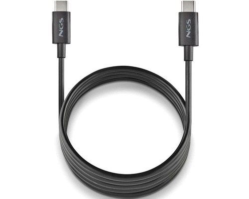 CABLE USB-C A USB-C 1M NGS ZYRO 60W-1 BLACK USB 2.0 CABLE USB-C A USB-C 1M NGS ZYRO 60W-1 BLACK USB 2.0